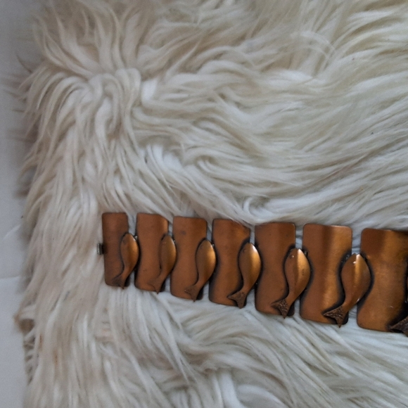 Rare Rebajes Mid Century Copper Fish Design Bracelet - Picture 4 of 12